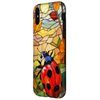 Ladybug Autumn Leaves Forest Red Bug Scene Art Case for iPhone X/XS
