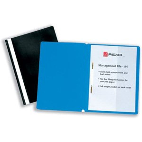 Rexel A4 Management File - Blue (Pack of 25)