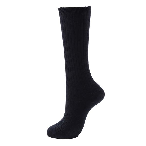 Valerit Women's Compression High Socks, Ballelite Compression Rib High Socks, navy