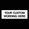 Custom Made Sign (Choose Background Colour, Size, Material & Text) Any