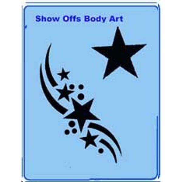 Face Painting Stencil - QuickEZ/Stars #23