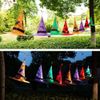 Halloween Witch Hat Lights 40Pcs Hanging Glowing LED Witch Hats Decor