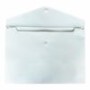 A4 Document Stud Wallet Carry Popper Folder A4 Plastic Wallet File Document Holder Poly Envelope File with Button Closure Colour Document for Home & Offices (Single Pocket, White)