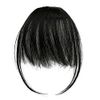 Bestechno Bangs Wig, Natural, Bangs Extension, Bangs Wig, Ultra Thin, Bangs Wig, With Wig, Includes 10 American Pins - blk