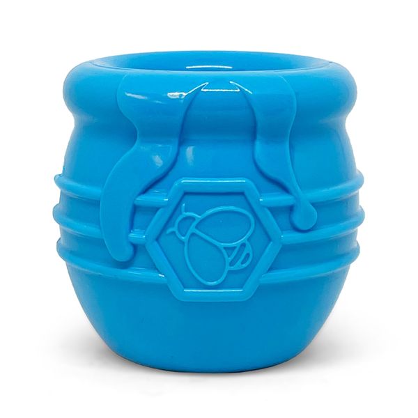 SodaPup Honey Pot – Durable Dog Treat Dispenser & Enrichment Toy Made in USA from Non-Toxic, Pet Safe, Food Safe Natural Rubber Material for Mental Stimulation, Problem Chewing, Calming Nerves, & More