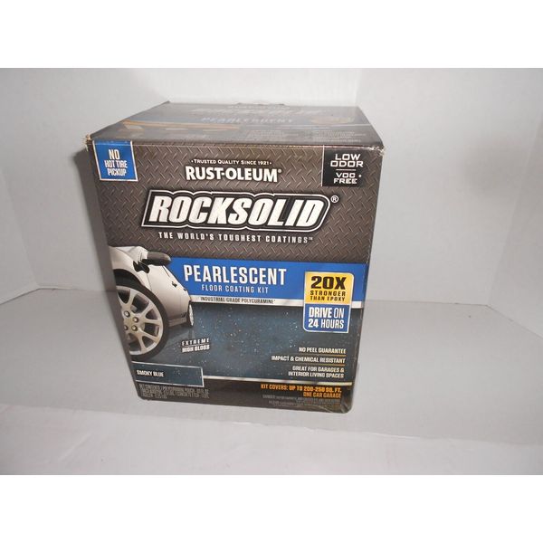 Rust-Oleum  RockSolid Pearlescent Floor Coating Smoky Blue 1 Car Garage Kit-(f45