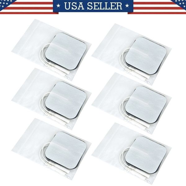 12pcs Electrode Pads Replacement for TENS Unit Therapy Machine Muscle Stimulator