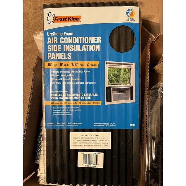 Frost King Window Air Conditioner Foam Side Insulation 2 Panels 18 x 9 x 7/8