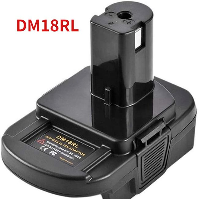 Battery Adapter Converter USB Battery Convert Adapter DM18RL for DeWalt 20V Milwaukee 18V to Ryobi 18V