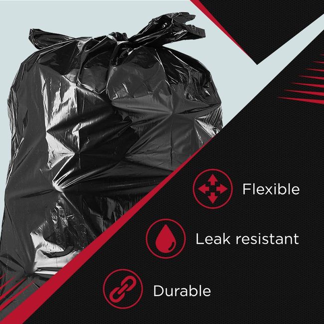 Extra Large Rubbish Garbage Trash Bags 55 Gallon Heavy Duty 50
