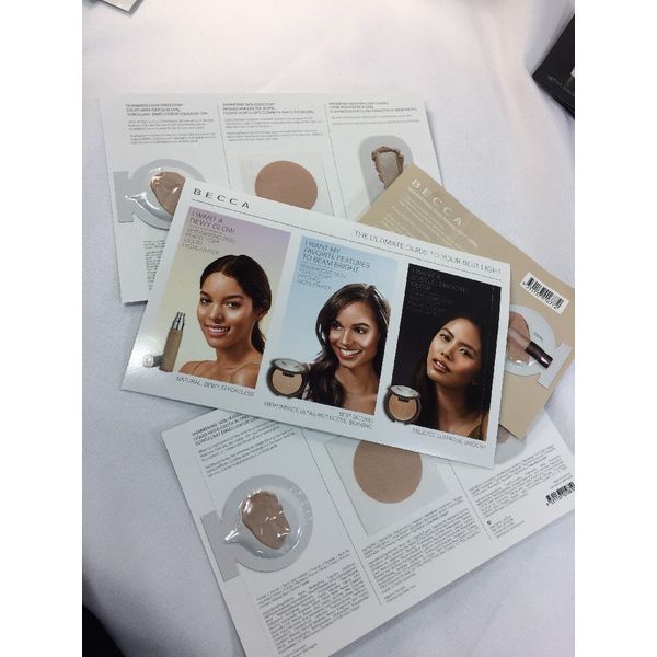 (10) Becca Opal Liquid & Pressed & Creme Glow Shimmering Highlight Sample
