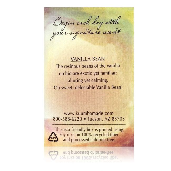 Kuumba Made Vanilla Bean Fragrance Oil 1/8 oz and 1/2 oz Sizes Gift Set