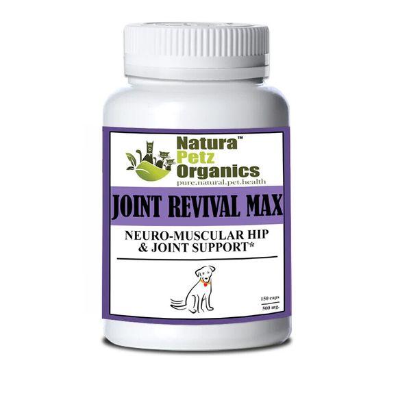 Natura Petz JOINT REVIVAL MAX *Neuro- Muscular, HIP & JOINT Support DOG 150 Caps