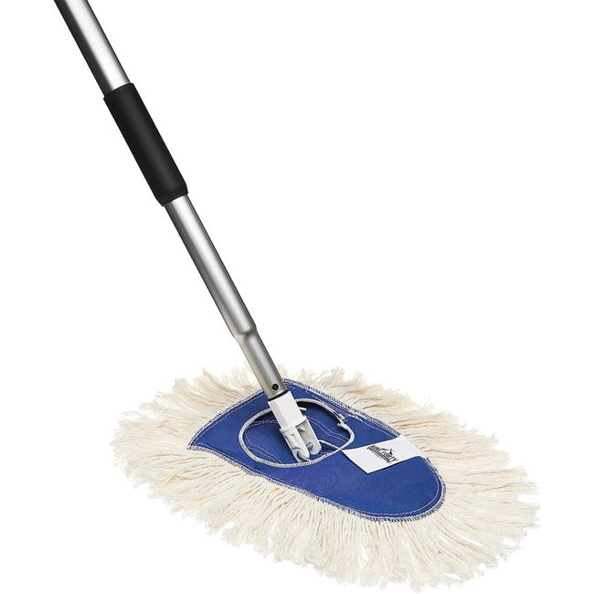 Dry Dust Mop Head with Frame & Adjustable Handle