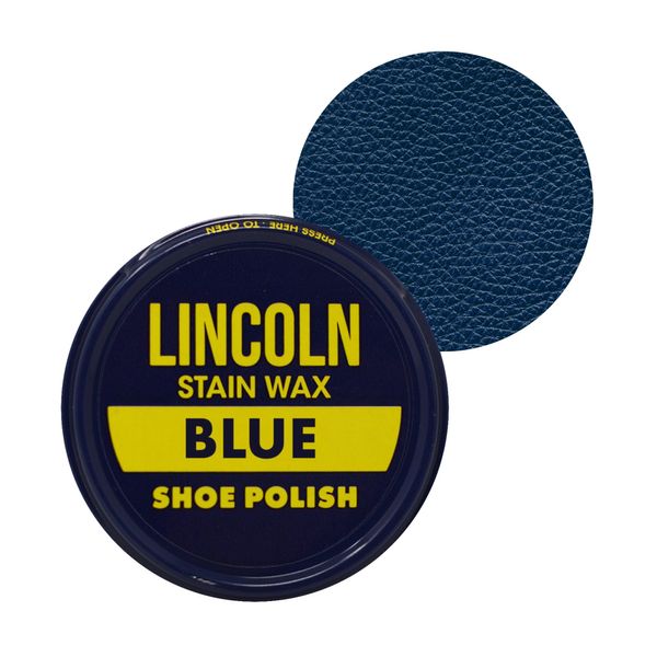 Lincoln Shoe Polish Wax - 2-1/8 oz | Made in USA Since 1925 - Blue