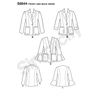 Simplicity Pattern S8844 Miss Petite Unlined Blazer, U5 (16-18-20-22-24)