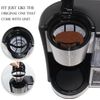 Coffee Filter #4 Coffee Machine Cone Reusable Replacement Basket Filter, 4 Pack