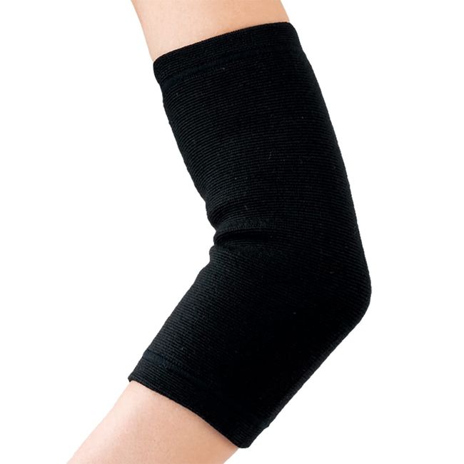 D&M Elbow Supporter, Medium Compression, For Elbows, For Left and Right Use, 1 Piece, Black, Size L, 721, Fixed, Protection, Heat Retention, Joints, Elbows, Sports Support, Injury Prevention, Sprains, Arthritis