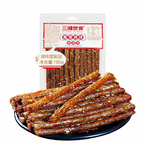 Latiao Spicy Strips,chinese spicy sticks,chinese snacks,6.34oz/180g(pack of 1),Sweet and Spicy Gluten latio,Instant Classic hot&Spicy Flavor Chinese Snack Food, 辣条 Latio for Office，Best Vegan