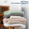 PHF 100% Cotton Waffle Weave Blanket King Size for Bed, Lightweight Washed Co...