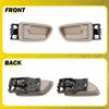 4Pcs Inside Interior Door Handle Front & Rear for Toyota Sequoia 2001-2007 Beige