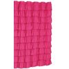Ruffle Fabric Shower Curtain  Color Pink