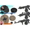 Evike Airsoft - Angel Custom 1500 Round Firestorm AEG Airsoft Drum Flashmag (Model: Vector/Black)