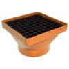 Short Hopper Head 110mm Underground Drainage Pipe Fittings Bend Trap Gulley Socket Grid Coupler