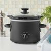 Slow Cooker 2 QT Crock-pot Matte Black Finish Removeable Stoneware Pot