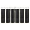 Mega Candles - Unscented 2"x 8" Tall Prayer Container Candle - Black, 6PCS