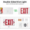 LED Emergency Exit Light Sign-Battery Backup UL924 Fire Red Letter Double Face