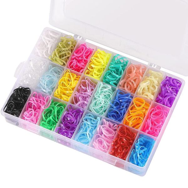 1500 Pcs Small Elastic Hair Ties Colorful Hair Rubber Bands Cute Hair Bands Ponytail Holders Mini Kids Hair Elastics Toddler Girl Hair Ropes