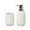 SKL Home Ari Toothbrush Holder, Stoneware, Natural
