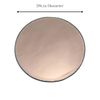 Decor Essentials Rose Gold Mirror Plate 20cm - Glamorous Table Decor (Minor Imperfections)