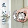 Bwintech 1 Set Ringed Mortice Door Knobs,Satin Nickel Finishing Pull Door Handle Knobs for Interal Doors