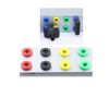 Aofan Banana Socket 2 mm Jack for Panel Mounting Test Probes Mixed Colour Pack of 10