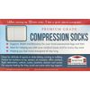 Compression Socks, Large Full Calves - Wider Calf and Ankles Plus Arch Support