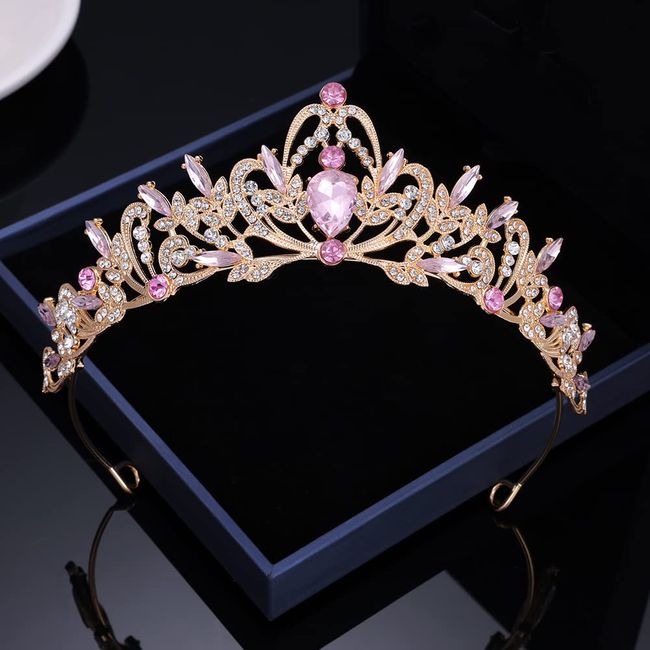 Kamirola Crystal Crowns and Tiaras Headband for Girl or Women Birthday Party Wedding Prom Bridal Christmas Valentine