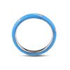 Santuzza 925 Sterling Silver Enamel Stackable Ring Cubic Zirconia Eternity Stacking Ring for Women (Blue,9)