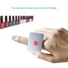 EXCEART 2pcs Nail Art Ring Palette Mini Manicure Palette Metal Nail Mixing Ring Gel Polish Mixing Tray Paint Palette Finger Rings Adjustable Mixing Rings Tray