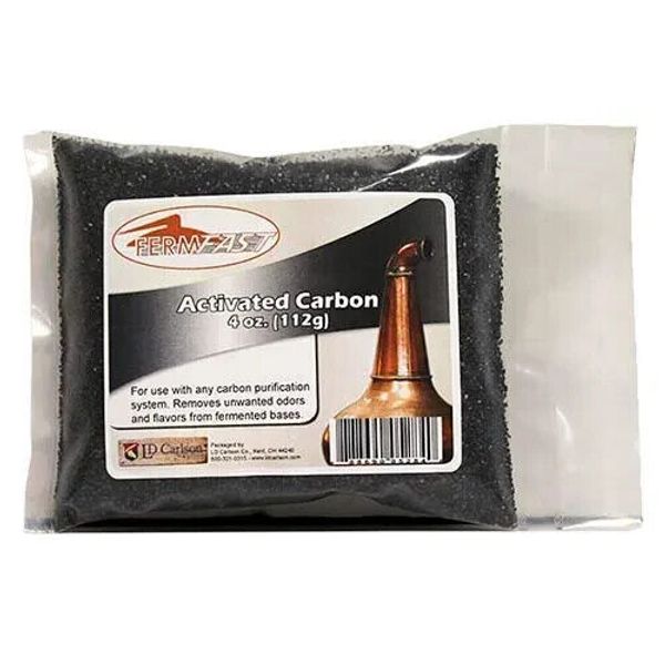 DRY ACTIVATED CARBON 4oz FERMFAST® GRANULES Use With Carbon Purification Systems
