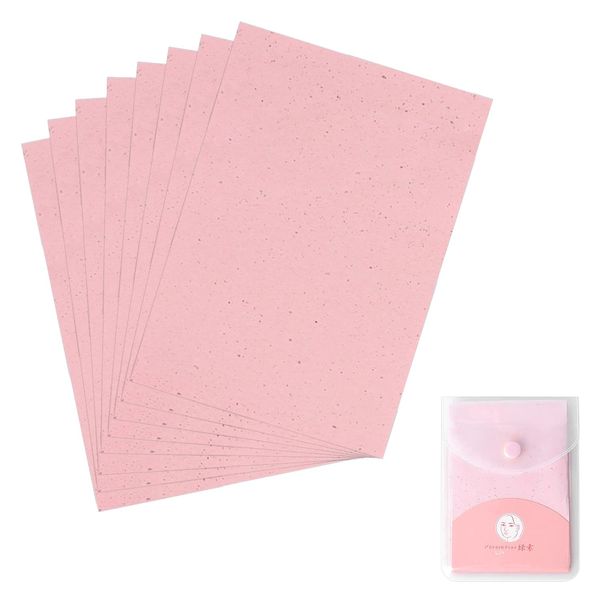 Rumyve Oil Blotting Paper Oil Control Mask, Natural Bamboo Oil Blotting Sheet, 160 Oil Blotting Paper, Facial Skin Care and Makeup (Pink, Rose)