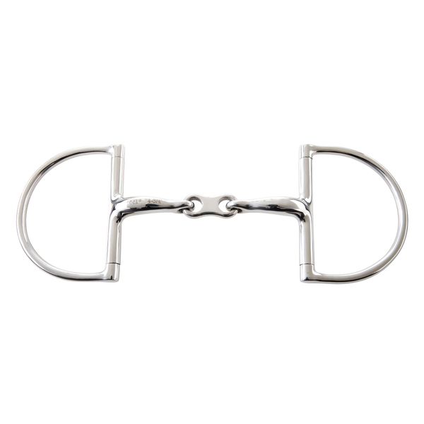 Korsteel JP Stainless Steel French Link Hunter Dee Ring Snaffle Bit, 5"