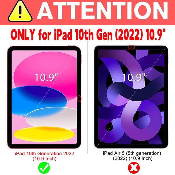 GOZOPO [2-Pack] Screen Protector for iPad 10th Generation (2022) 10.9-inch, [Scratch Resistant ] Tempered Glass Film for iPad 10th Gen (2022 Release)