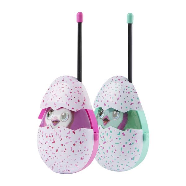 Hatchimals Molded Walkie Talkies for Kids WT2-01082 | Safe and Flexible Antenna, 1000ft Range, Easy-to-Use Power Switch, Belt Clip, Pack of 2, Stylish Appearance, 2-Pack