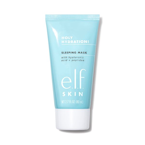 e.l.f. SKIN Holy Hydration! Sleeping Mask, idratante e rimpolpante, maschera doppio uso per tutta la notte o da risciacquare, lenisce la pelle con una formula cremosa