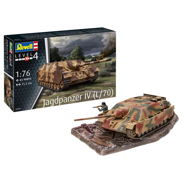 Revell 03359 Jagdpanzer IV (L/70) 1:76 Scale Unbuilt/Unpainted Plastic Model Kit