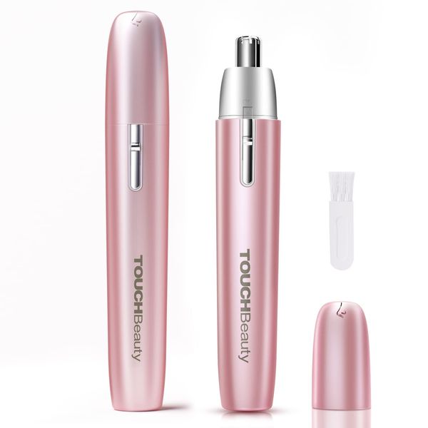 TOUCHBeauty Ear and Nose Hair Trimmer for Women, Nose Hair Clipper Women Painless Nose Trimmer Ladies Facial Hair Trimmer, Pink