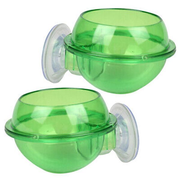 2 Pcs Reptile Terrariums Premium Pet Water Dispenser Suction Cup Container