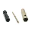5x Motorcycle Tool Kit Screwdriver Spanner Spark Plug Socket Wrench+Storage Bag